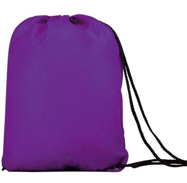 Rugzak Gymtas Sporttasje rug zak gym tas onbedrukt tasjes paars backpack purple Cityplotter Zaandam