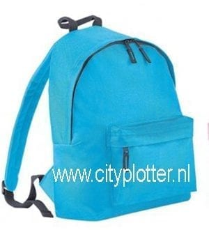 Rugzak Kinderrugzak kinder bag bagback onbedrukt tasjes zwart roze blauw vele kleuren met voorvak Cityplotter Zaandam