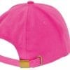 Pet roze cap pink om te bedrukken turned brushed caps zwart met bronse clip sluiting en versteviging Cityplotter Zaandam