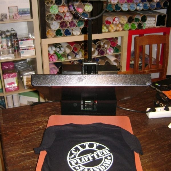 Hittepers transferpers 38 x 38 heatpress warmtepers drukpers zwart black Cityplotter Zaandam