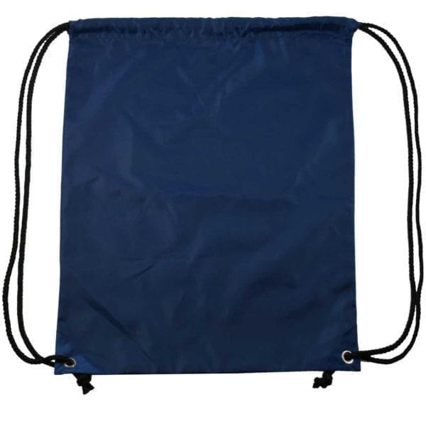 Rugzak Gymtas Sporttasje rug zak gym tas onbedrukt tasjes donker marine blauw backpack navy dark blue Cityplotter Zaandam