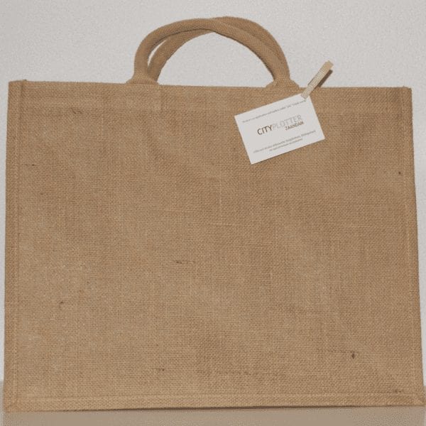 Tas shopper jute boodschappentas bag shopper tassen Cityplotter Zaandam