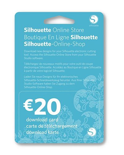Silhouette online winkel kaart 20 euro online store License Key download card ter waarde van 20 euro SILH-20DNLD-EUR 814792013106 Cityplotter Zaandam