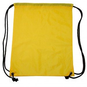 Rugzak Gymtas Sporttasje rug zak gym tas onbedrukt tasjes geel backpack yellow Cityplotter Zaandam