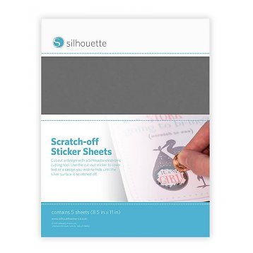 Silhouette Scratch-off sticker silver sheets kras af stickervellen zilver MEDIA-SCRATCH-SVR 814792019092 Cityplotter Zaandam