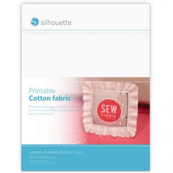 Silhouette Printable Cotton Fabric MEDIA-CTNFAB 814792019085