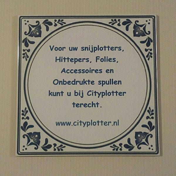 tegel sublimatie cityplotter zaandam