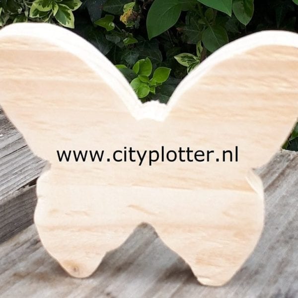 hout vlinder cityplotter zaandam