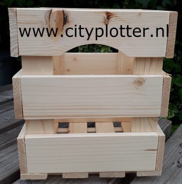 houten kist klein cityplotter zaandam