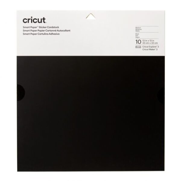 Cricut Smart Paper Sticker Cardstock 33x33cm Black (10pcs) (2008316)