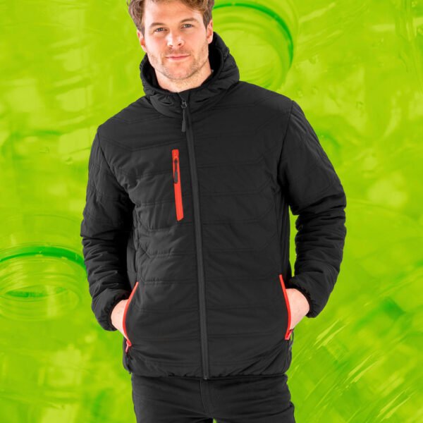 Black Compass Padded Winter Jacket