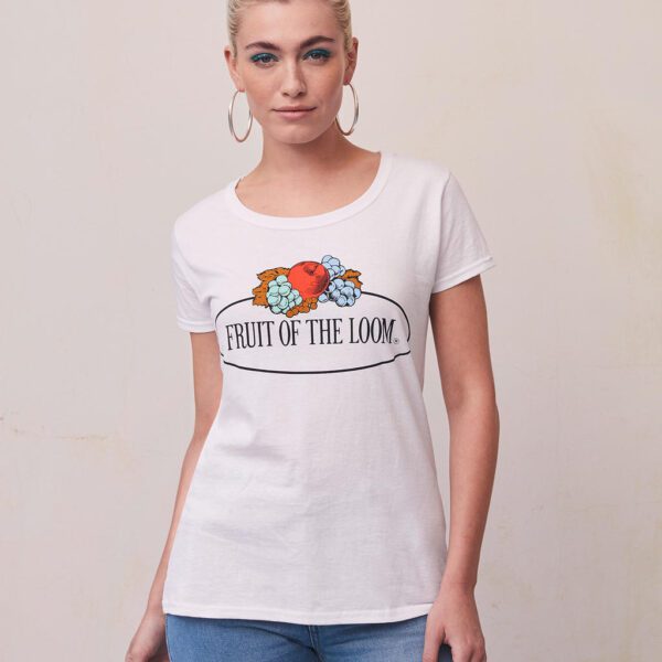 Ladies Vintage T Large Logo Print