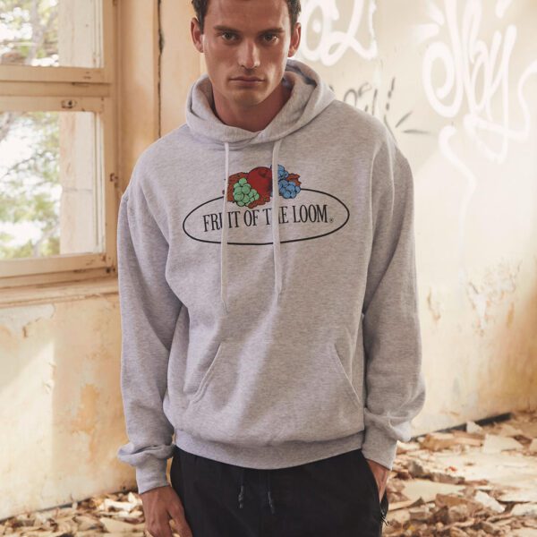 Vintage Hooded Sweat Classic Large Logo Print