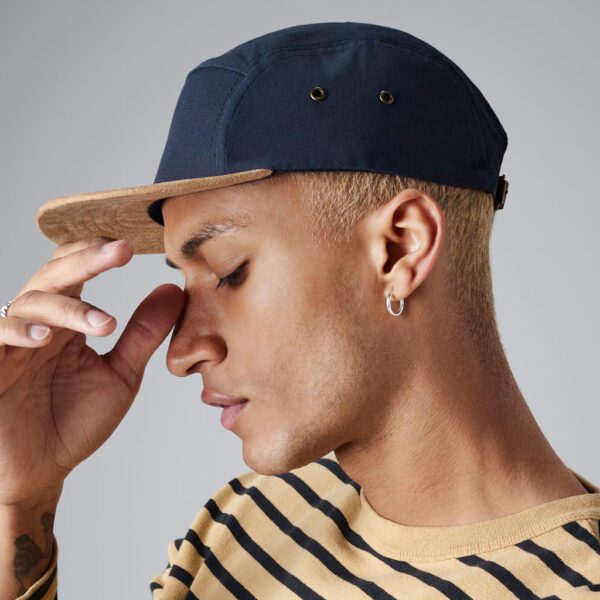 Suede Peak 5 Panel Cap