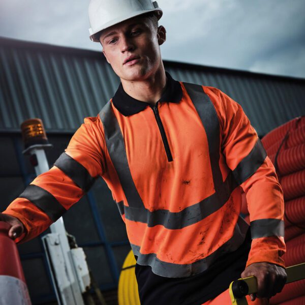 Pro Hi Vis Poloshirt LS