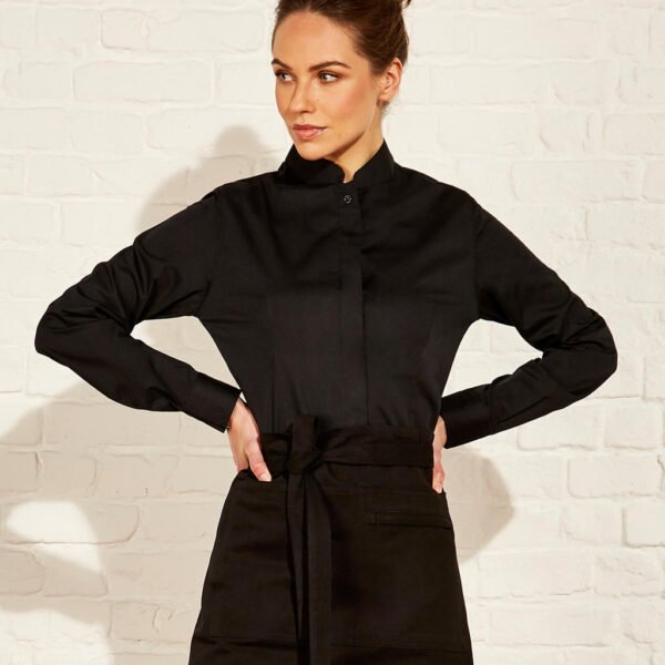 Women's Tailored Fit Mandarin Collar Shirt