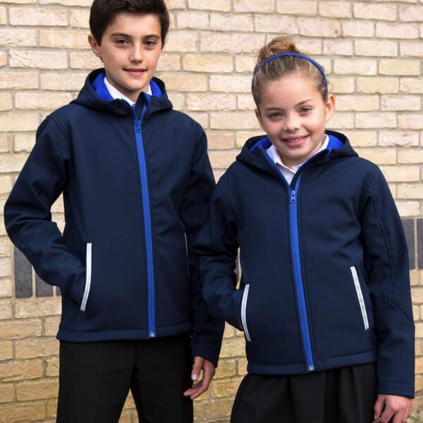 Kids TX Performance Hooded Softshell Jacket