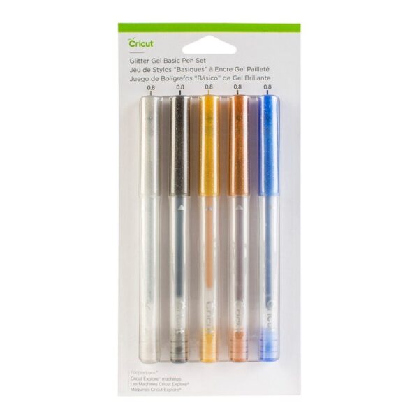 Cricut • Explore & Maker glitter gel pen set 5pcs cityplotter
