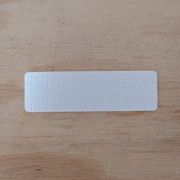 Sublimatie Patch rechthoek 3 cm x 10 cm 5 stuks