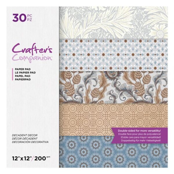 Crafters Companion Papierblok Decadente Decor 30st cityplotter