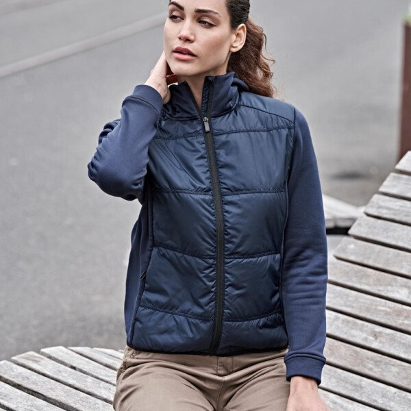 Womens Hybrid-Stretch Hooded Jacket