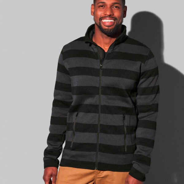 Striped Fleece Jacket