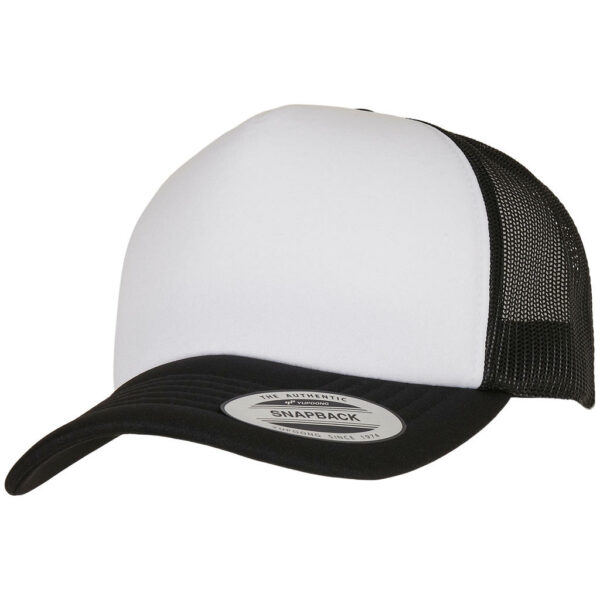 Classic Curved Foam Trucker Cap – White Front
