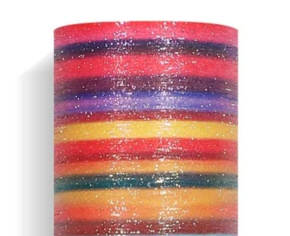 Glitter Brush Serape Rainbow Teckwrap