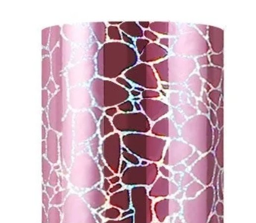 Holografisch Cobblestone Rose Pink Teckwrap