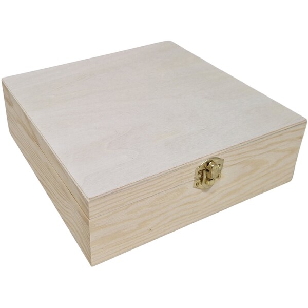 Vierkante opbergkist 21 cm x 21 cm 7 cm hoog