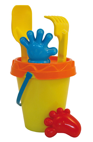 Emmer strandsetje 6 delig Rood