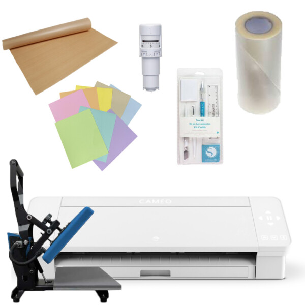 Silhouette Cameo 4 wit+ Calortrans Pers Heavy Duty TOTAAL VOORDEEL PAKKET