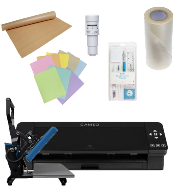 Silhouette Cameo 4 zwart + Calortrans Pers Heavy Duty TOTAAL VOORDEEL PAKKET