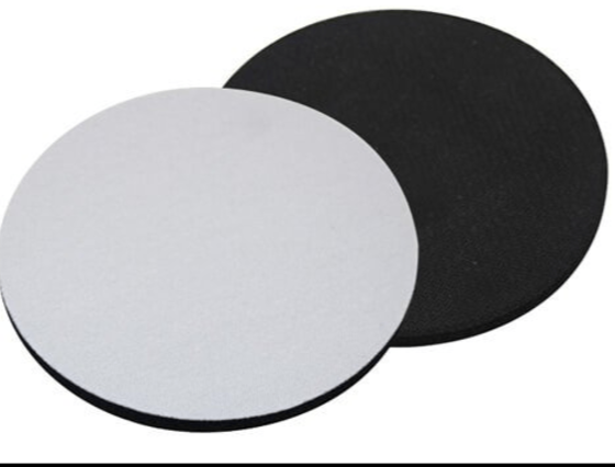 Sublimatie onderzetter rond rubber set van 5