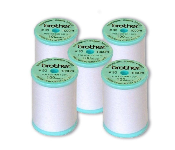 BROTHER Skitch Ondergaren Wit 5 stuks / Borduurondergaren / Spoelgaren | EBTPEN