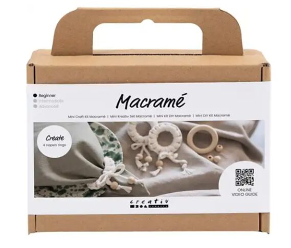 Macramé Servetring Off-white CC Mini Hobbyset